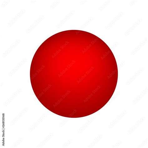 red sphere basic simple 3d shapes isolated on white background ...