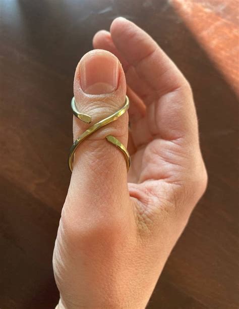 Titanium Thumb Trigger Finger Splint Gold Color - Etsy