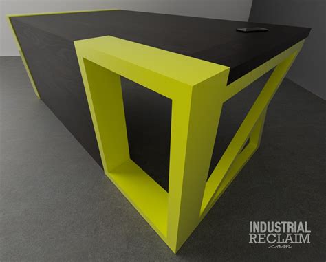 Portal Desk. Clean, Modern, Different. IndustrialReclaim.com Metal Furniture, Industrial ...