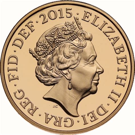 1 Pound - Elizabeth II (Royal Arms; Gold Proof) - United Kingdom – Numista