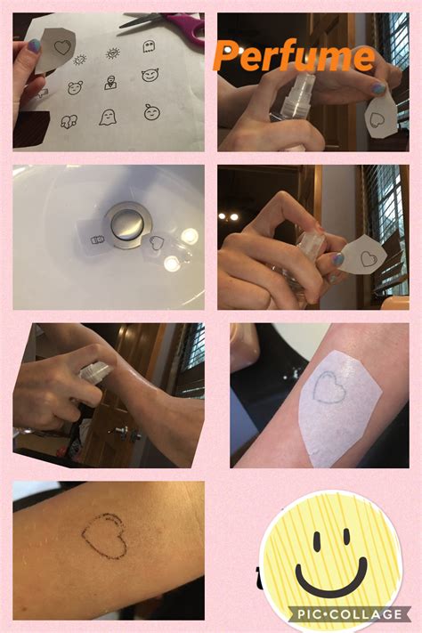 how to do a temporary tattoo with perfume - Deadra Hooks