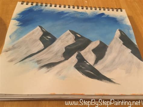 Learn How To Paint Mountains - Step By Step Acrylic Painting Tutorial