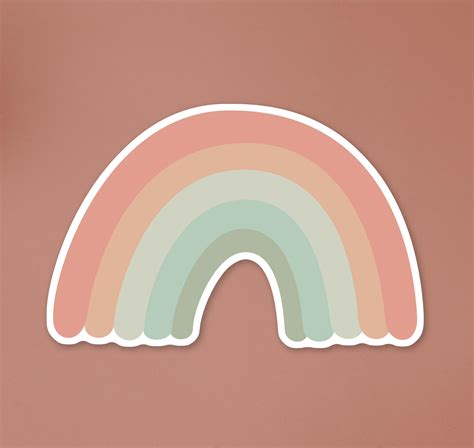 Rainbow Laptop Sticker Aesthetic Stickers Vinyl Laptop - Etsy