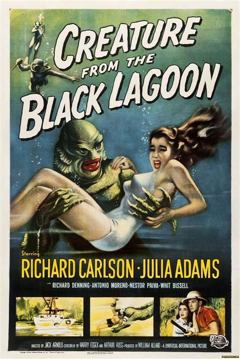 Retro Movie Poster: Creature from the Black Lagoon by Jack Arnold