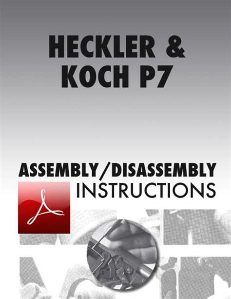 Heckler & Koch P7 Assembly/Disassembly Instructions Download – GunDigest Store