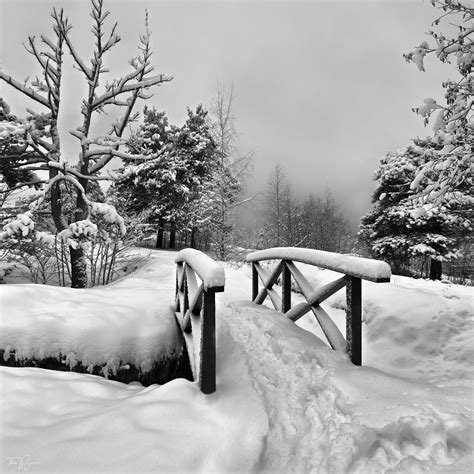 Winter Bridge by Pajunen on DeviantArt