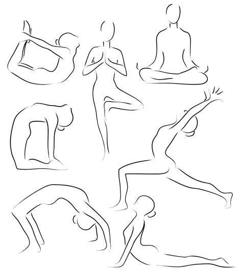 website inspiration: hand drawn silhouettes | Yoga drawing, Yoga art ...