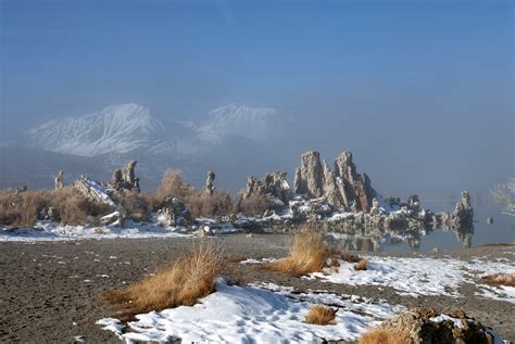 Mono Lake Photos in Winter Fog, Mono Lake Photography