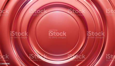 Red Metallic Radial Background Stock Illustration - Download Image Now ...