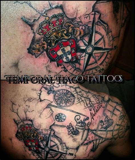 3D portuguese nautic map totally customise by me! | Portuguese tattoo ...