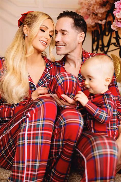 Paris Hilton Poses with Her Babies in Matching Pajamas for First Family ...