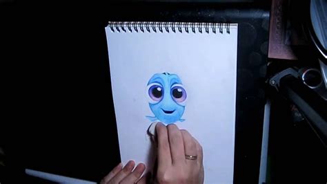 SpeedArt - Baby Dory Drawing - YouTube