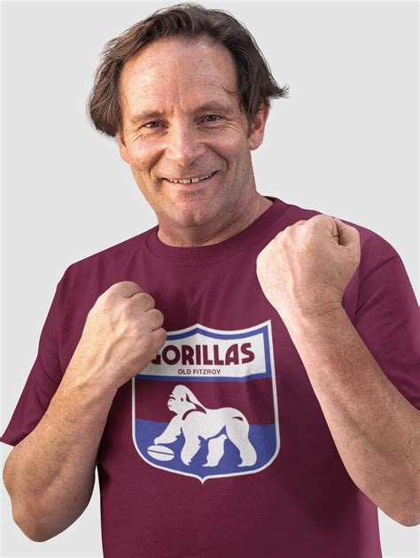Fitzroy Gorillas retro shield logo shirt – League Tees
