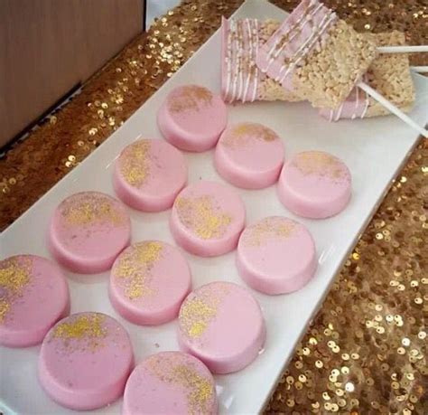 Gorgeous Pink Chocolate Covered Oreos with Edible Glitter Sugar. Bakery ...