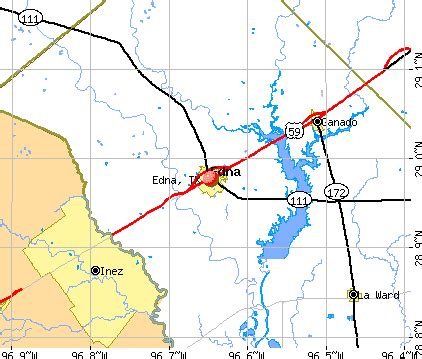 Map Of Edna Texas | Draw A Topographic Map