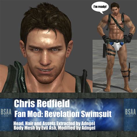 Chris Redfield Fan Mod: Revelation Swimsuit by Adngel on DeviantArt