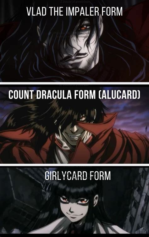 Alucard forms (Hellsing Ultimate) | Hellsing, Hellsing alucard, Alucard