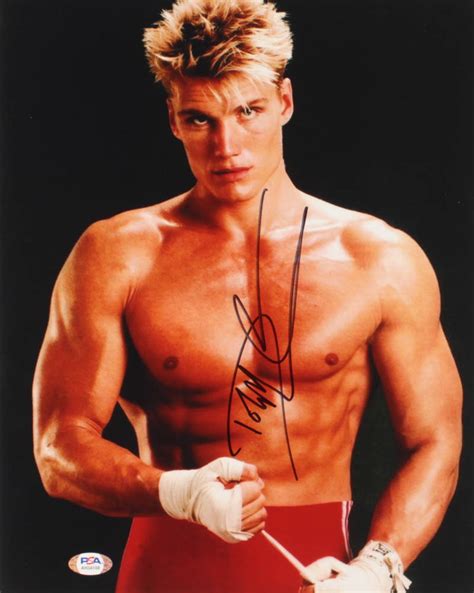 Dolph Lundgren Signed "Rocky IV" 11x14 Photo (PSA COA) | Pristine Auction