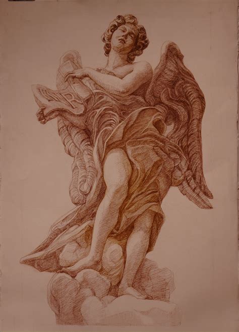 Angel Of The Superscription Pencil Drawing By Judith Fritchman ...