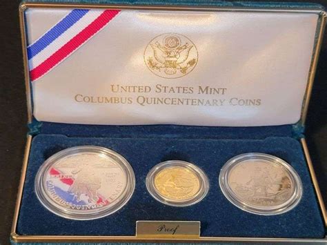 The United States Mint "Columbus Quincentenary Coins" (Proof) Set ...