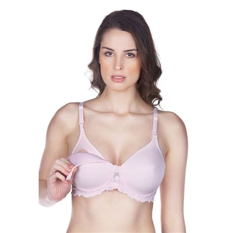 Leading Lady Molded Seamless Lace-Frame Underwire Nursing Bra Style 406 | Bra styles, Nursing ...