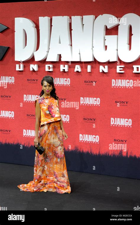 Kerry Washington bei der Deutschlandpremiere von "Django unchained" im Sony Center in Berlin am ...