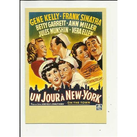 ON THE TOWN Gene Kelly, Frank Sinatra Poster Art Postcard by Zreik (48) on eBid United Kingdom ...