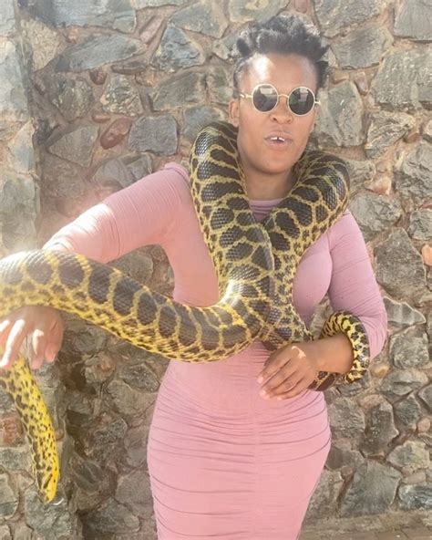 Zodwa Wabantu shows off her Snake Mamlambo