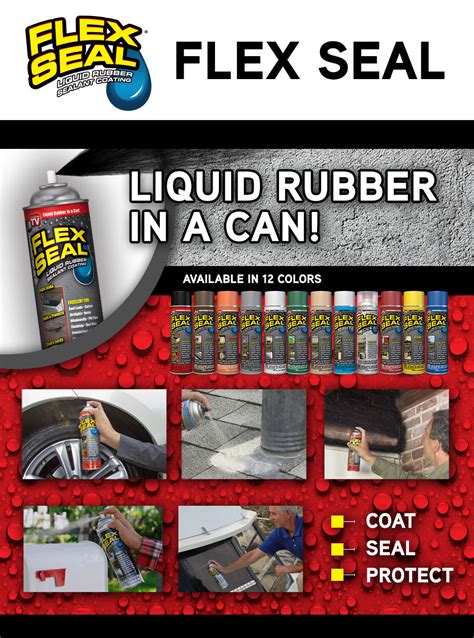 Flex Seal Colors Jumbo Can Liquid Rubber Spray Sealant Coating 14 oz ...