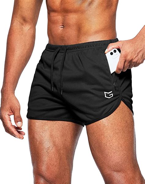 G Gradual Men's Running Shorts 3 Inch Quick Dry Gym Athletic Workout Short Shorts for Men with ...