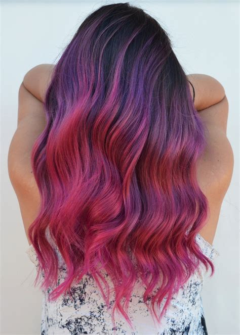 PINK & PURPLE blend | Hair styles, Artistic hair, Creative hair color