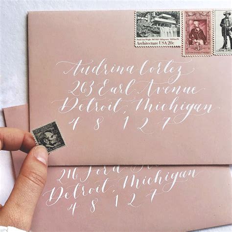 Envelope Calligraphy | Wedding Invitations | Wedding Calligraphy | Detroit Wed… | Wedding ...