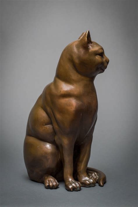 French Bronze Cat Sculpture at 1stDibs | bronze cats for sale