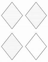 Rhombus Shape Coloring Page Pages sketch template