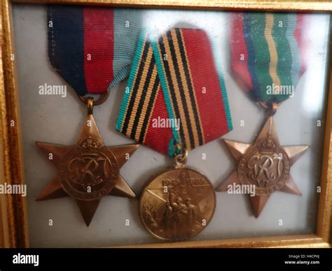 War medals from the 2nd world war Stock Photo - Alamy
