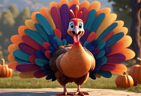 Premium Photo | Happy thanksgiving day with a turkey generative ai