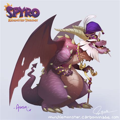 ArtStation - Spyro Reignited Concept Art - Astor the Dragon