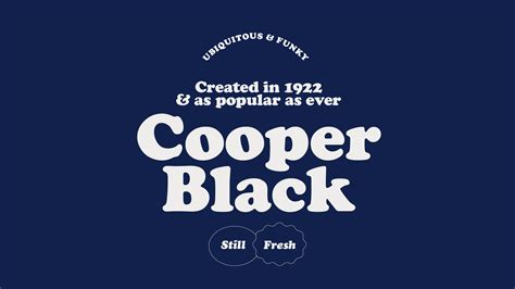 Cooper Black - FontPeople