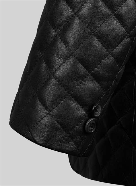 Bocelli Quilted Leather Blazer – StudioSuits