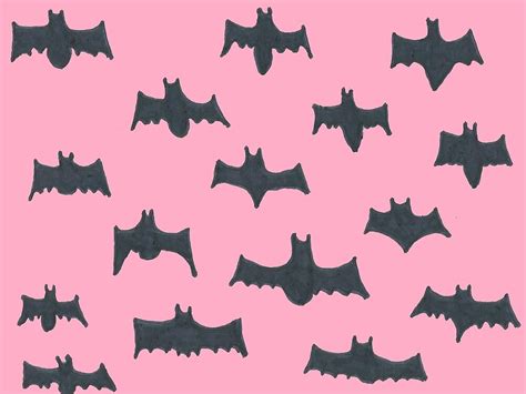 "Pink and Black Halloween Bats" by DanielleGensler | Redbubble