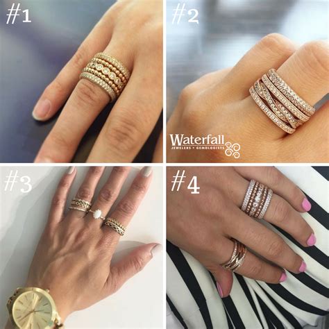 Trend spot Thursday - stacking PANDORA rings is an easy way to create a ...