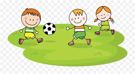 Children Playing Football Clipart - Kids Playing Soccer Cartoon Png ...