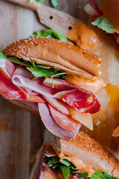 Italian-Style Sandwiches with Calabrian Chiles Mayo - thecommunalfeast.com