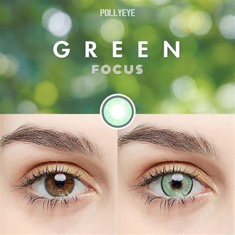 Pollyeye Focus Green Colored Contact Lenses