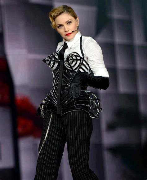 The Blonde Ambition: Madonna, The costumes of the "MDNA WORLD TOUR"