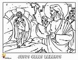 Jesus Raises Lazarus Coloring Page  Home sketch template