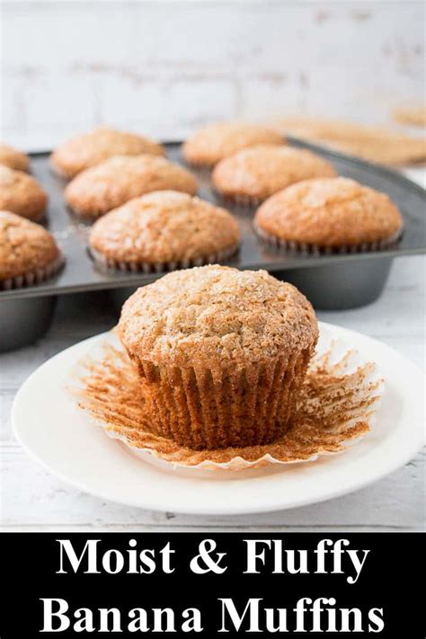 Moist & Fluffy Banana Muffins (video) - Little Sweet Baker