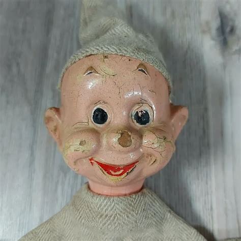 VINTAGE 1930'S RELIABLE Toys Creepy Dwarf Hand Puppet Dopey Made in Canada $39.97 - PicClick