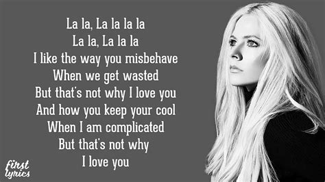 Avril Lavigne - I Love You - Lyrics - YouTube