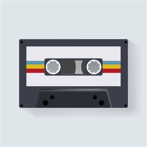 Download Retro Cassette Tape Music Record Icon Illustration Vector Vector Art. Choose from over ...